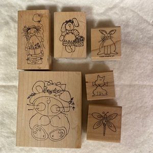Rubber stamps for card making.